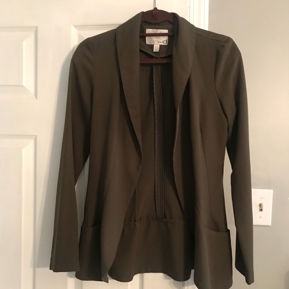 Dynamite Jackets & Blazers - Olive Green Blazer